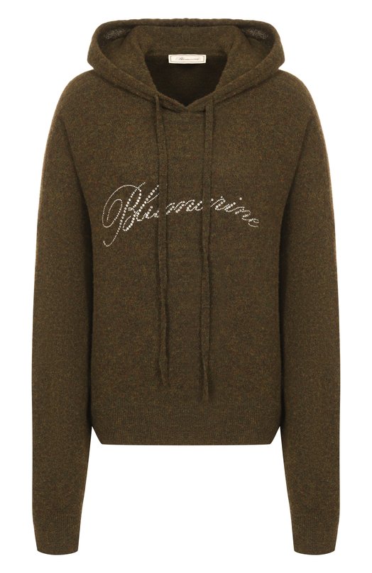 Шерстяное худи Blumarine 2M600A Хаки 2M600A