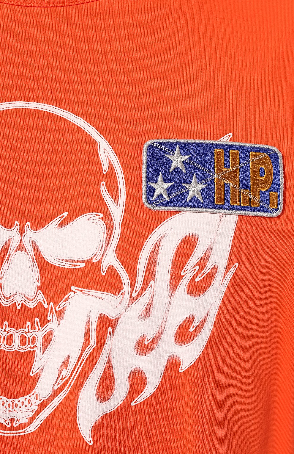 Хлопковая футболка HERON PRESTON оранжевого цвета по цене 39950 руб., арт. HMAA025S22JER003, фото 5 Хлопковая футболка HERON PRESTON, арт. HMAA025S22JER003, фото 5