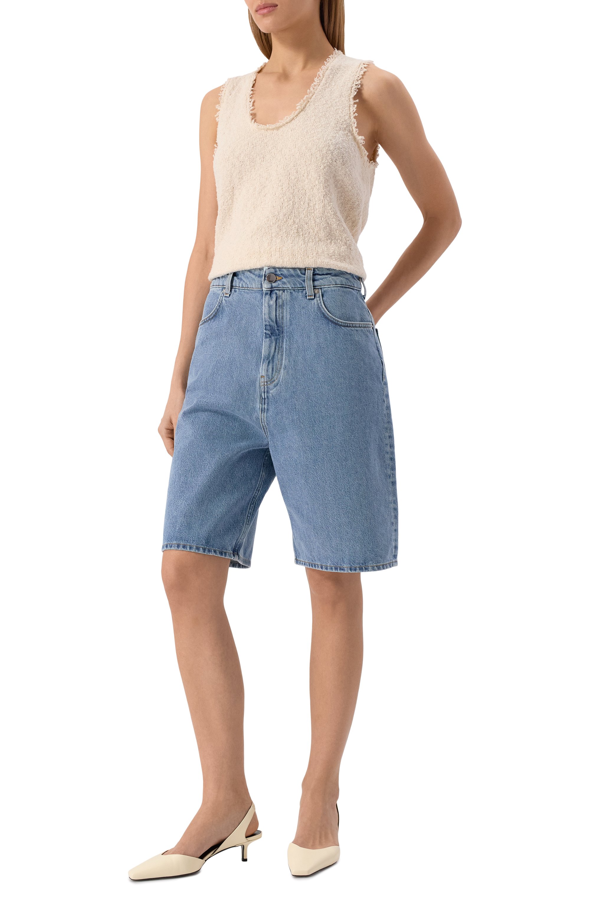 Джинсовые шорты LOULOU DE SAISON, арт. ISU, фото 2