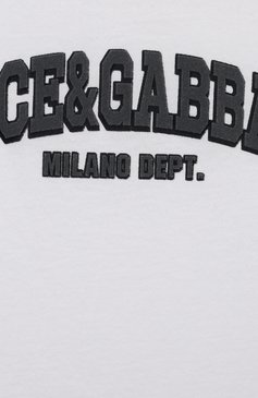 Хлопковая футболка DOLCE & GABBANA, арт. L4JTEY/G7M1E/8-12+, фото 3