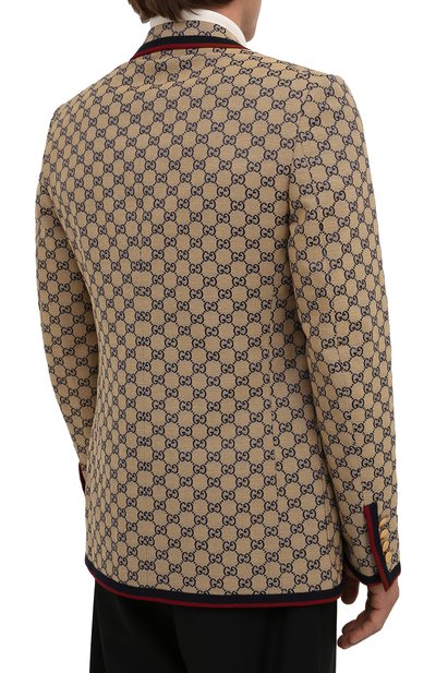 Хлопковый пиджак GUCCI, арт. 654922/ZKU09, фото 4