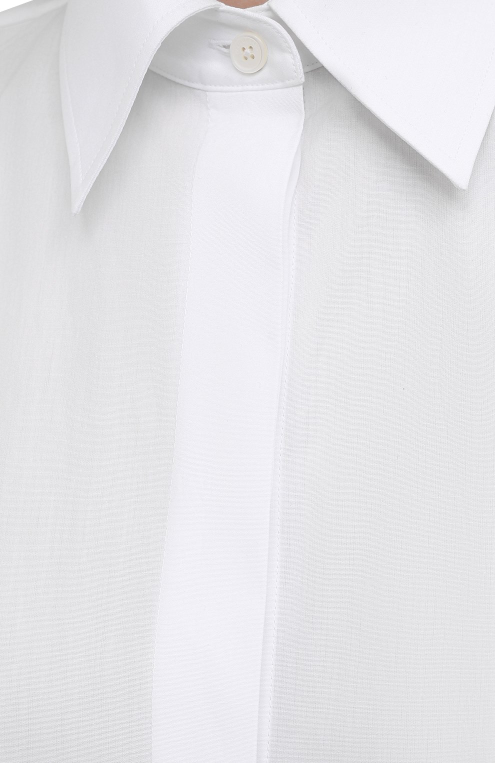 Хлопковая рубашка HELMUT LANG белого цвета по цене 39650 руб., арт. L02HW503, фото 5 Хлопковая рубашка HELMUT LANG, арт. L02HW503, фото 5