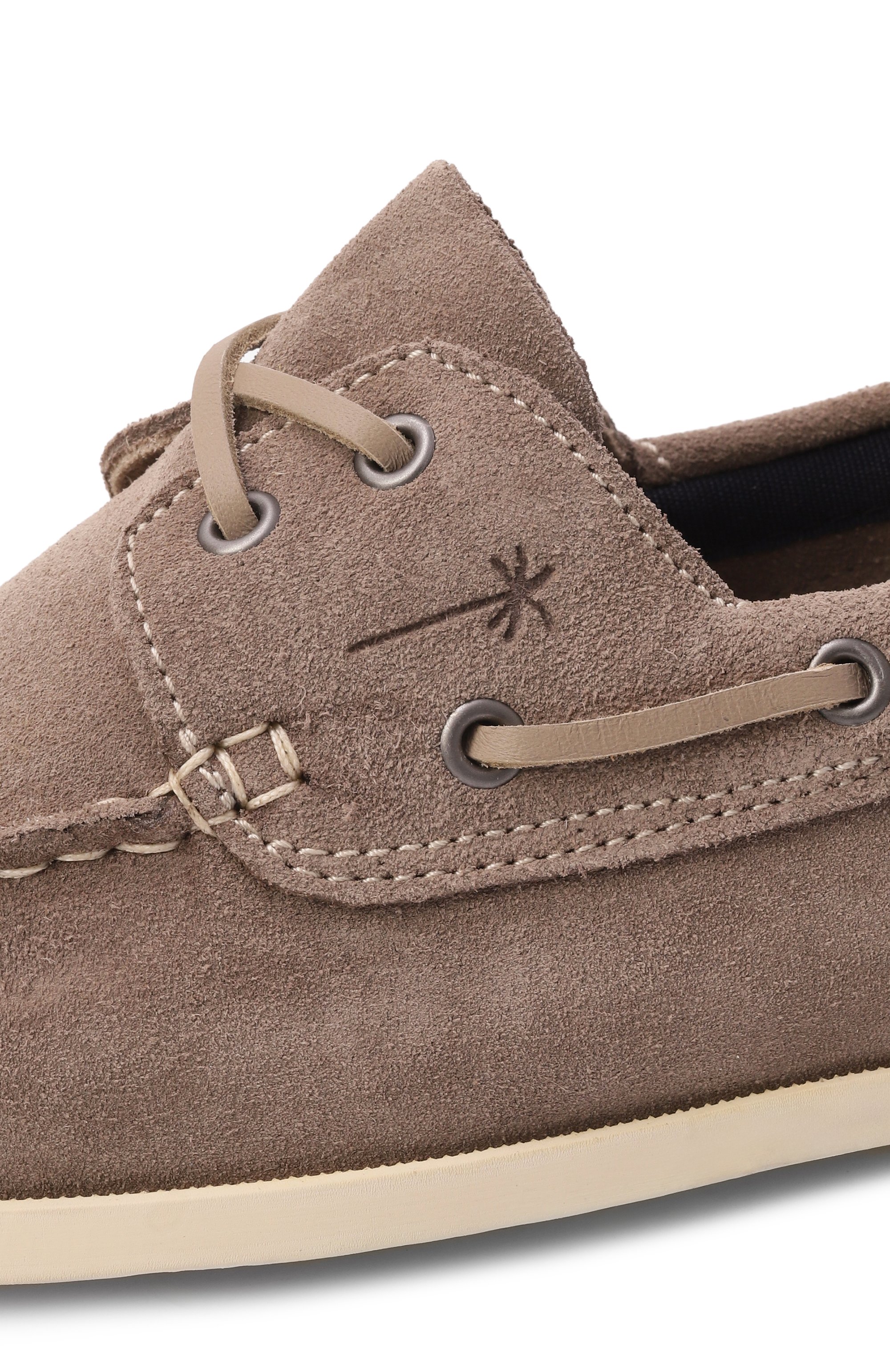 Замшевые топсайдеры hamptons MANEBI темно-бежевого цвета по цене 21800 руб., арт. W 1.9 KM, фото 7 Замшевые топсайдеры hamptons MANEBI, арт. W 1.9 KM, фото 7