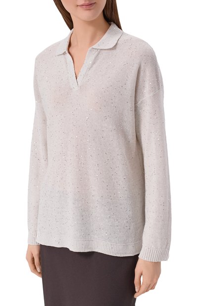 Поло изо льна и хлопка ANTONELLI FIRENZE, арт. 41781Q/01625, фото 3