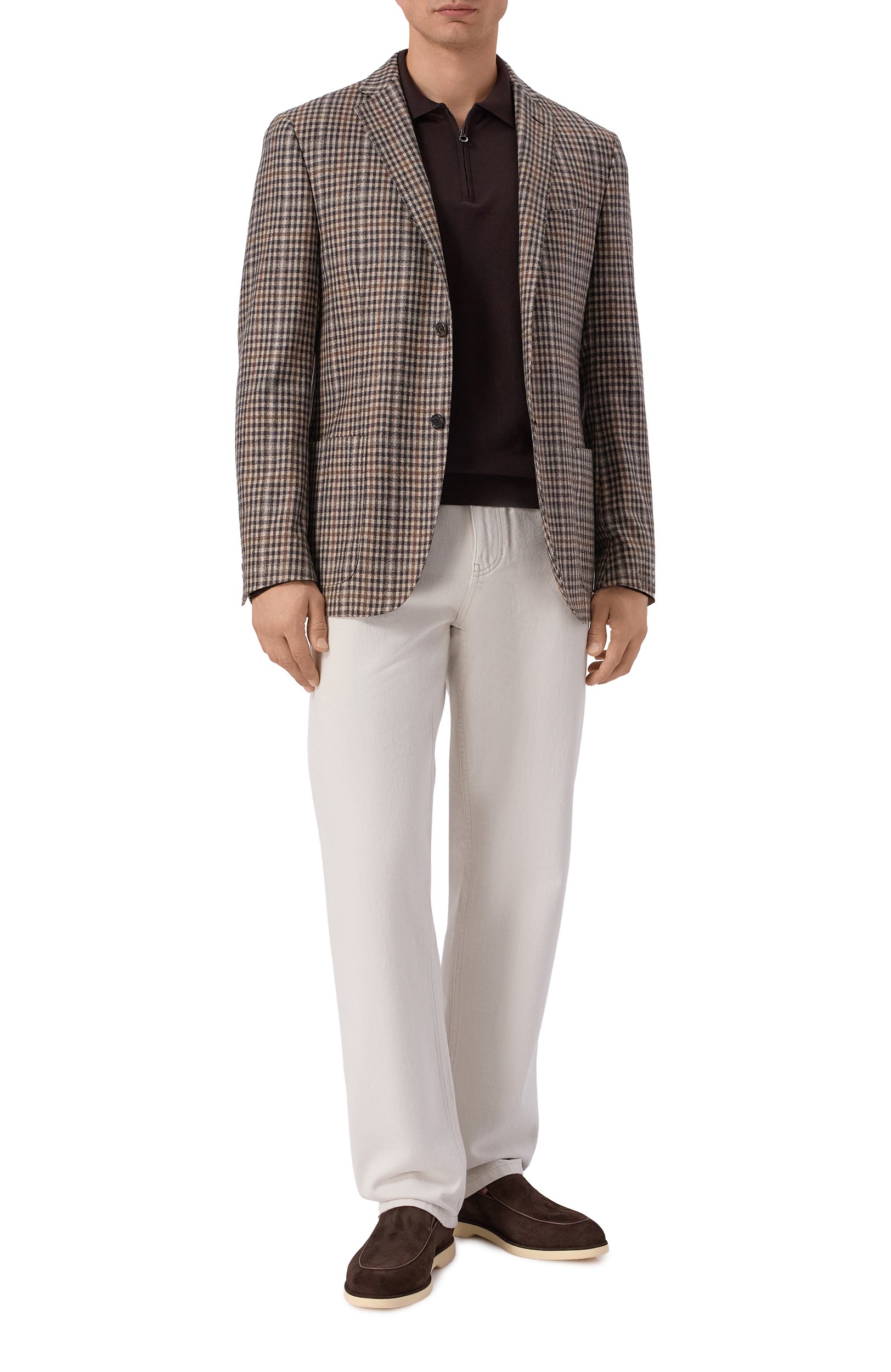 Шерстяной пиджак CORNELIANI бежевого цвета по цене 129500 руб., арт. 286002/2A16271, фото 2 Шерстяной пиджак CORNELIANI, арт. 286002/2A16271, фото 2