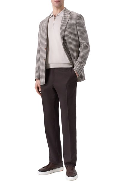 Шелковое поло COLOMBO светло-бежевого цвета по цене 122000 руб., арт. MA04864/4-120AN, фото 2 Шелковое поло COLOMBO, арт. MA04864/4-120AN, фото 2