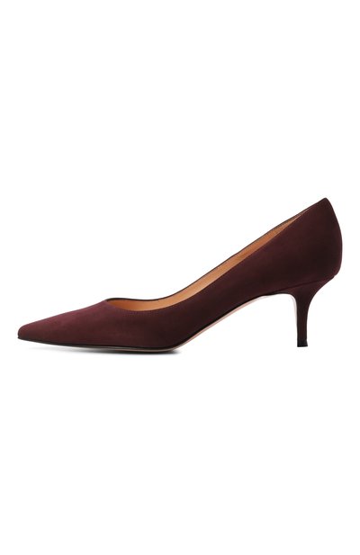 Замшевые туфли gianvito 55 GIANVITO ROSSI бордового цвета по цене 99100 руб., арт. G20336.55RIC.CAMB0UR, фото 4 Замшевые туфли gianvito 55 GIANVITO ROSSI, арт. G20336.55RIC.CAMB0UR, фото 4