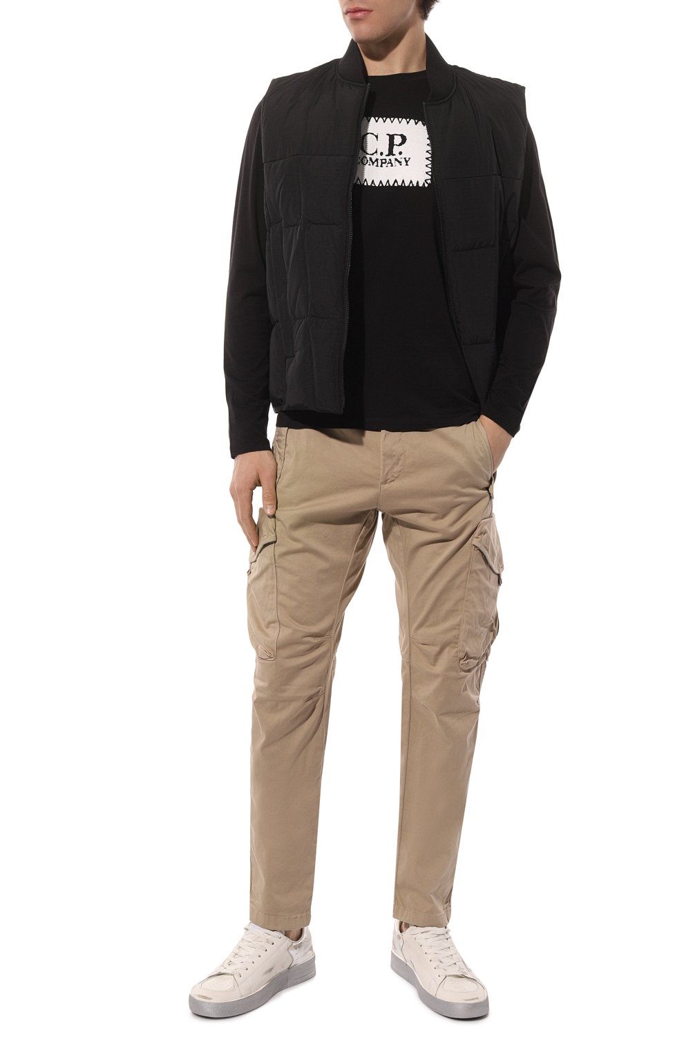 Хлопковый лонгслив C.P. COMPANY, арт. 14CMTS043A-005100W, фото 2