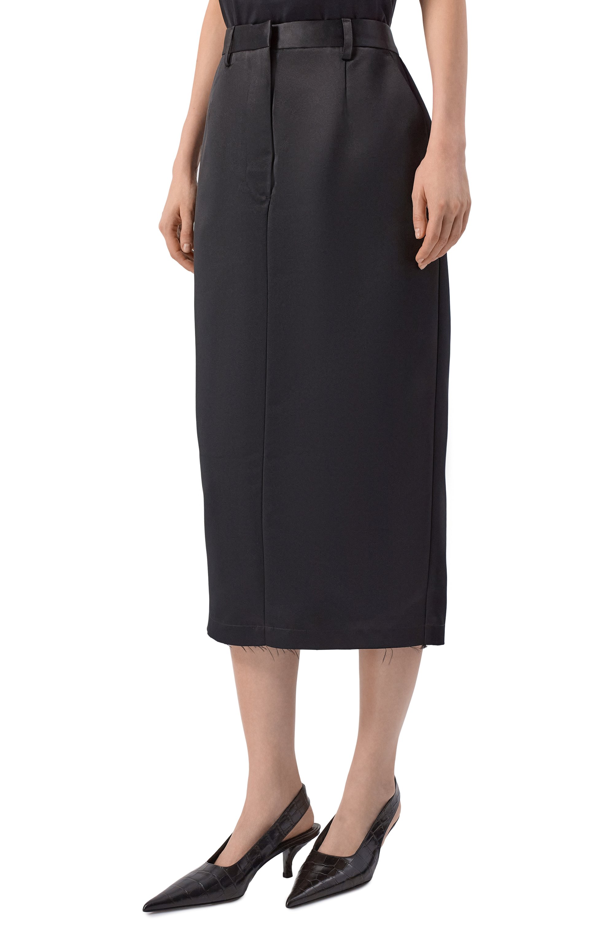 Атласная юбка CO черного цвета по цене 89950 руб., арт. 3245MBPD-PS26, фото 3 Атласная юбка CO, арт. 3245MBPD-PS26, фото 3