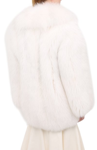 Шуба из меха песца с карманами VALENTINO, арт. QF3FA565FTF, фото 4