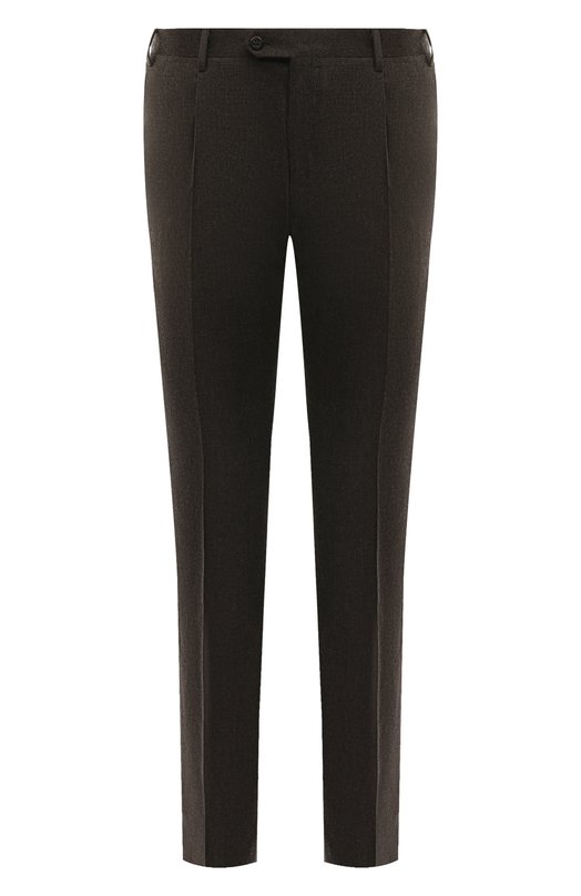 Брюки из шерсти и кашемира Corneliani 945B03-9418540 Коричневый 945B03-9418540