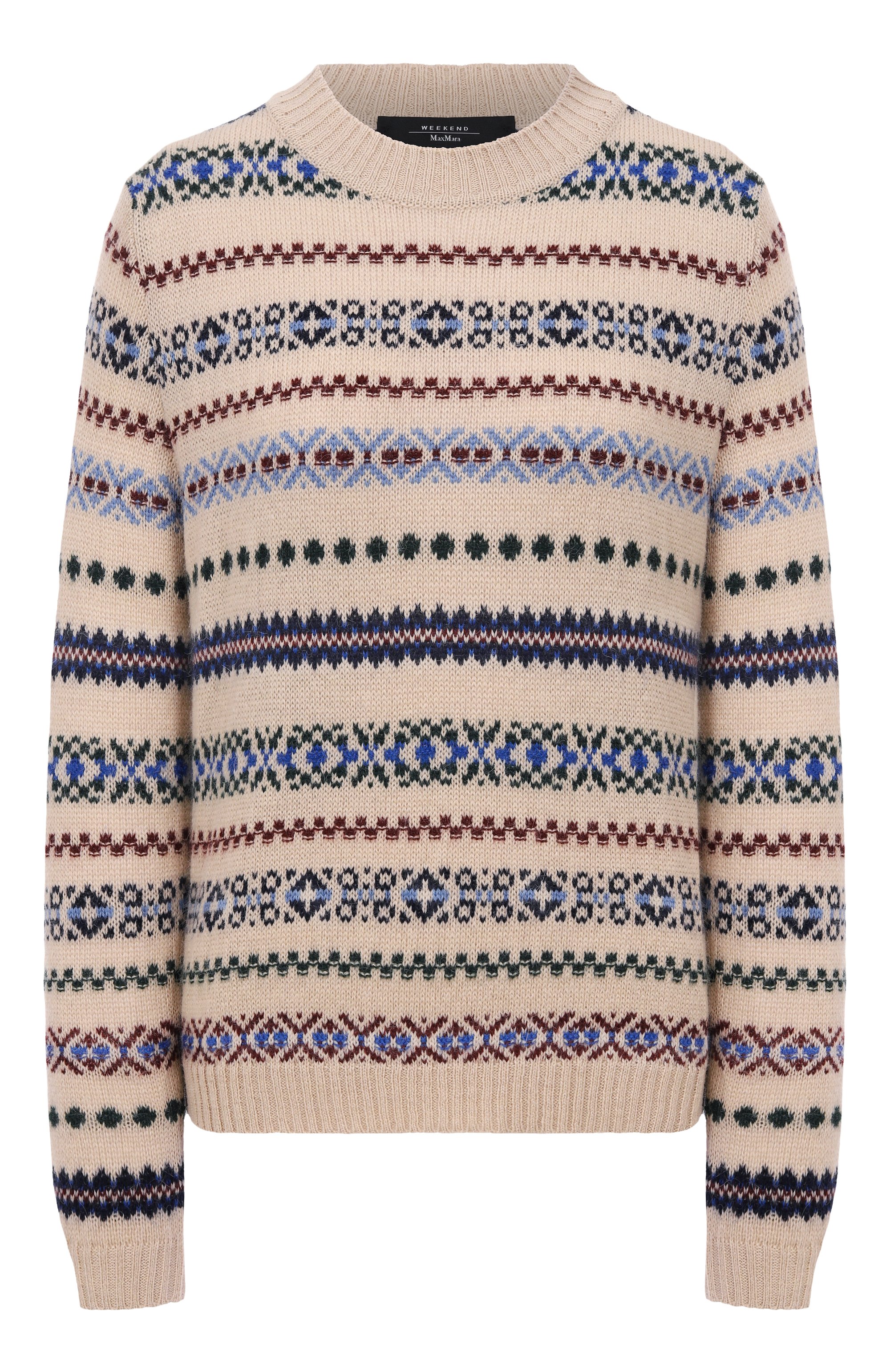 Свитер WEEKEND MAX MARA кремового цвета по цене 33100 руб., арт. QUIRETE, фото 1 Свитер WEEKEND MAX MARA, арт. QUIRETE, фото 1