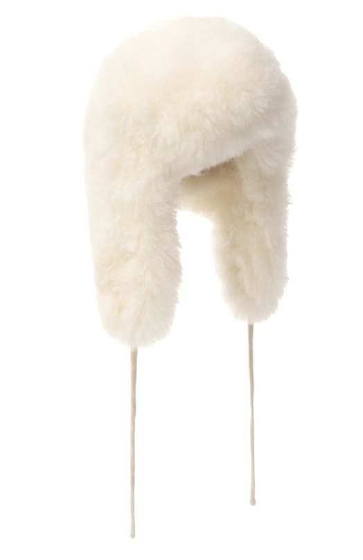 Шапка-ушанка из овчины Yves Salomon 26WAA622XXMAAG Кремовый 26WAA622XXMAAG