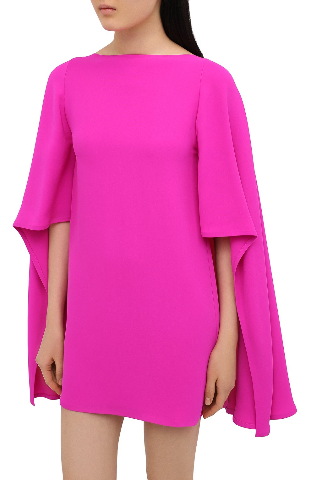 Шелковое платье VALENTINO фуксия цвета по цене 299500 руб., арт. VB3VAUT51MM, фото 3 Шелковое платье VALENTINO, арт. VB3VAUT51MM, фото 3
