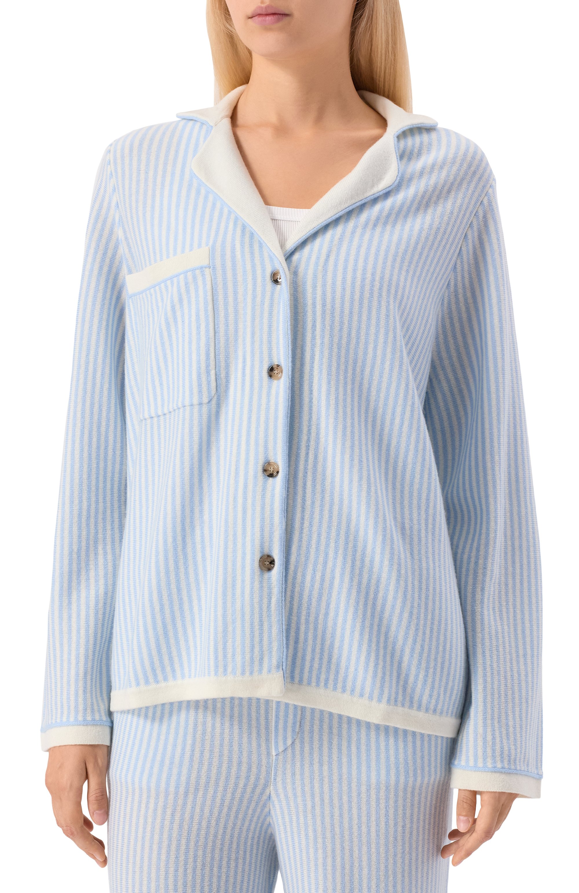 Рубашка из шерсти и кашемира ALLUDE, арт. 255/17750, фото 3