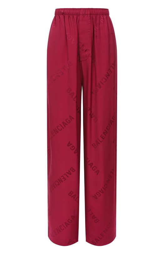 Атласные брюки Balenciaga 681822/T0013 Бордовый 681822/T0013