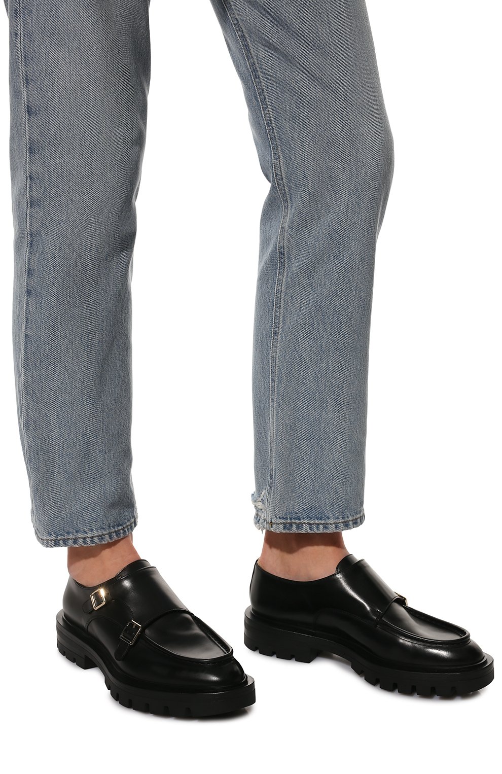 Кожаные монки SANTONI, арт. WUCU59605NERBLESN01, фото 3