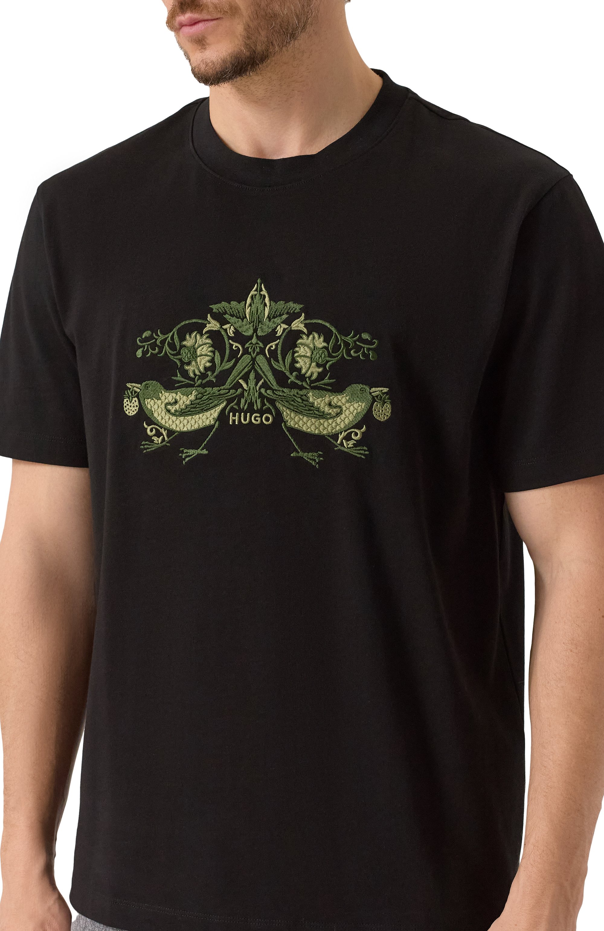 Хлопковая футболка HUGO, арт. 50544543, фото 5