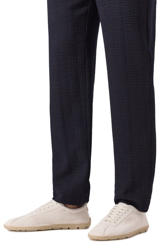 Замшевые кроссовки Giorgio Armani X2X208/XF829 Кремовый  X2X208/XF829 Фото 3