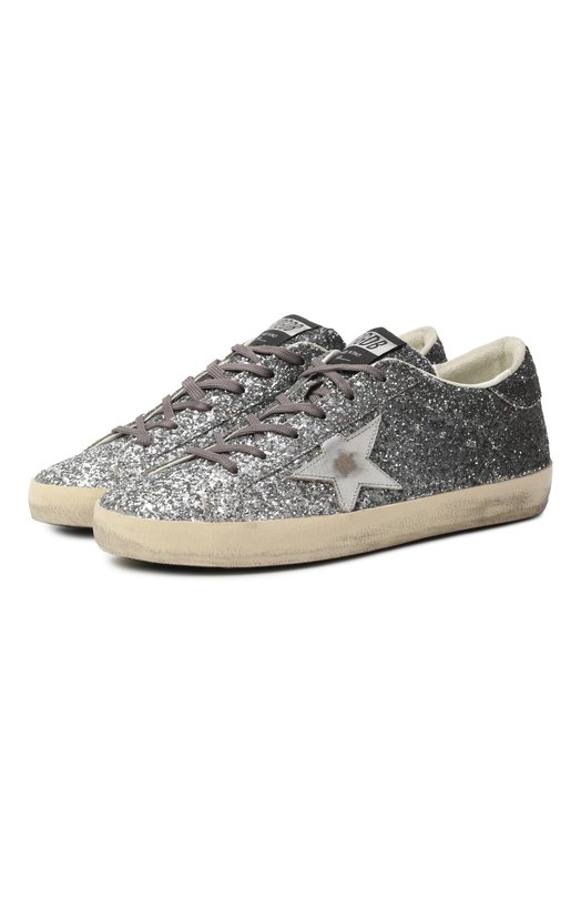 Комбинированные кеды Super Star Golden Goose Deluxe Brand GWF00101.F007470 Серебряный GWF00101.F007470