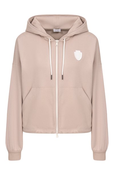 Женский хлопковая толстовка BRUNELLO CUCINELLI, арт. MG927VT406