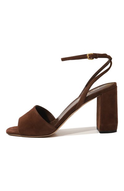 Замшевые босоножки PRADA, арт. 1X676L-008-F0038-085, фото 4