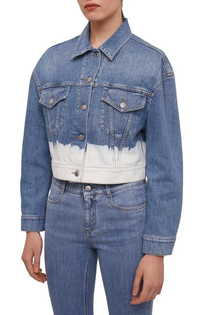 Джинсовая куртка STELLA MCCARTNEY голубого цвета по цене 89950 руб., арт. 604124/S0H63, фото 3 Джинсовая куртка STELLA MCCARTNEY, арт. 604124/S0H63, фото 3