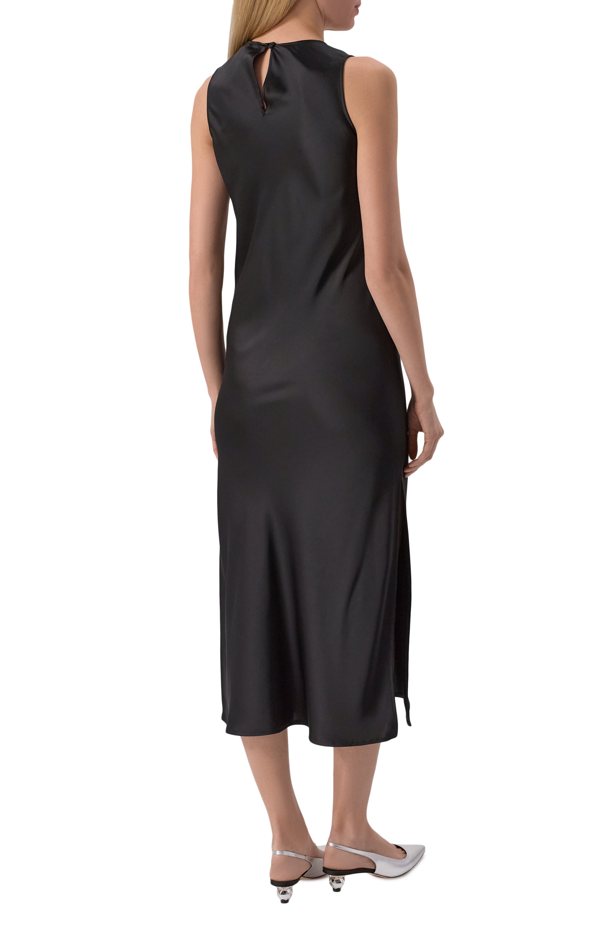 Атласное платье HERNO, арт. AB000037D/12506, фото 4