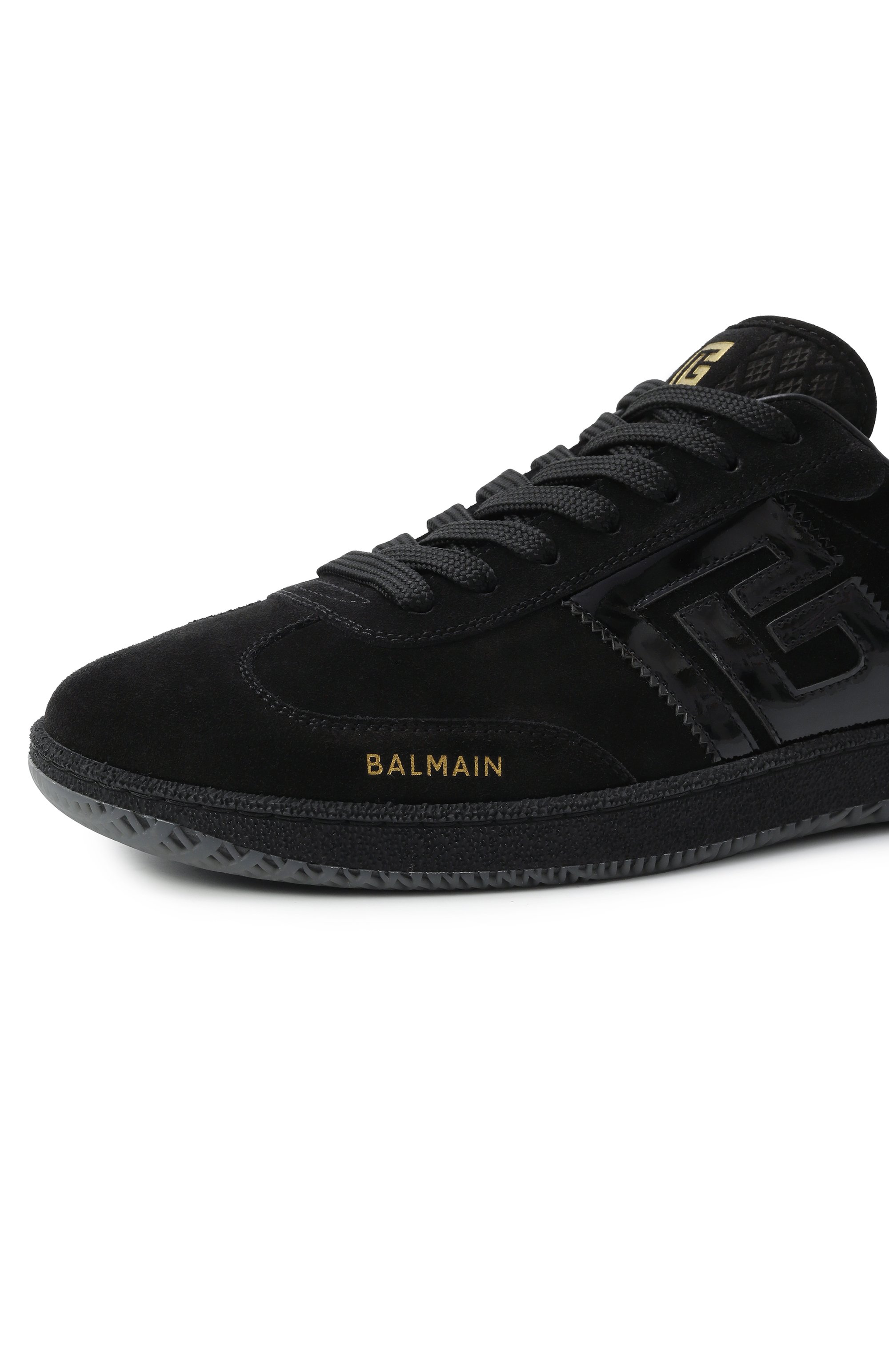 Замшевые кеды swan BALMAIN, арт. EM1VI360/LABP, фото 7