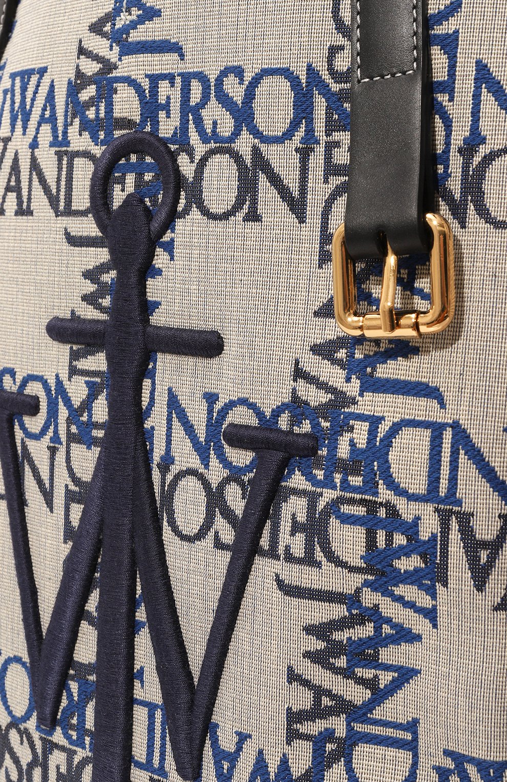Сумка-тоут belt JW ANDERSON синего цвета по цене 82900 руб., арт. HB0470FA0137, фото 3 Сумка-тоут belt JW ANDERSON, арт. HB0470FA0137, фото 3