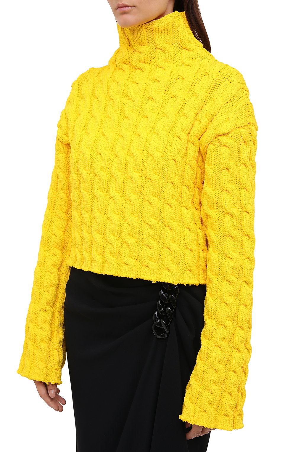 Свитер BALENCIAGA желтого цвета по цене 79950 руб., арт. 626199/T6165, фото 3 Свитер BALENCIAGA, арт. 626199/T6165, фото 3