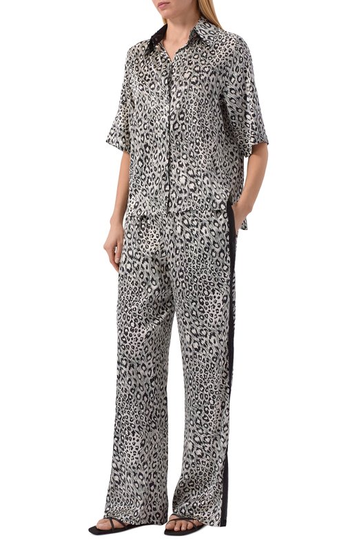 Шелковые брюки Shan 42621-52 Леопардовый  42621-52 Фото 2