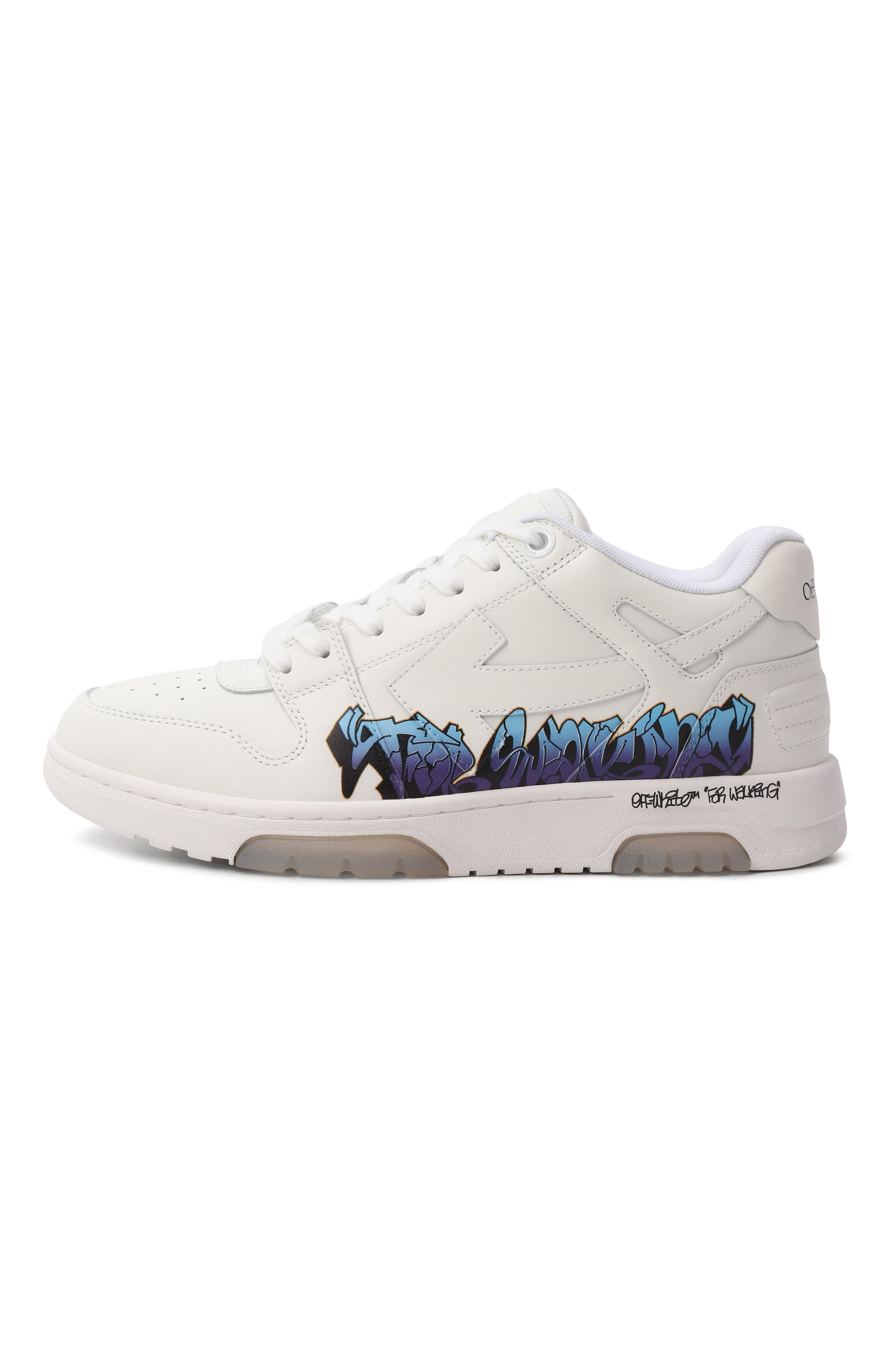 Комбинированные кеды out of office OFF-WHITE, арт. 0MIA189S26LEA00C, фото 3