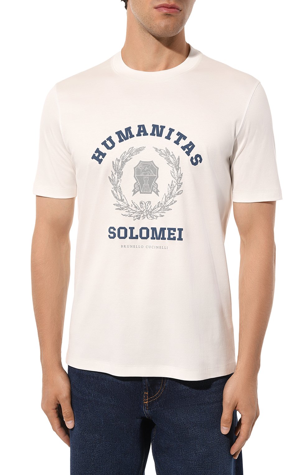 Хлопковая футболка BRUNELLO CUCINELLI, арт. M0T718452, фото 3