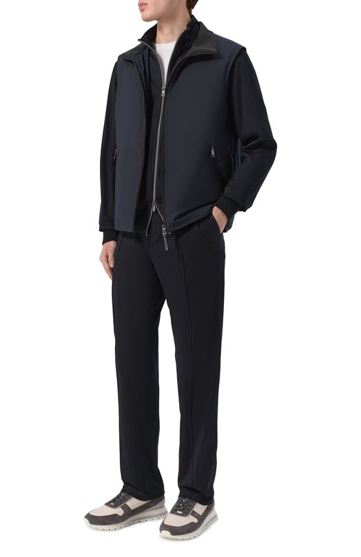 Хлопковые брюки Capobianco 20M708.BI00. Чёрный  20M708.BI00. Фото 2