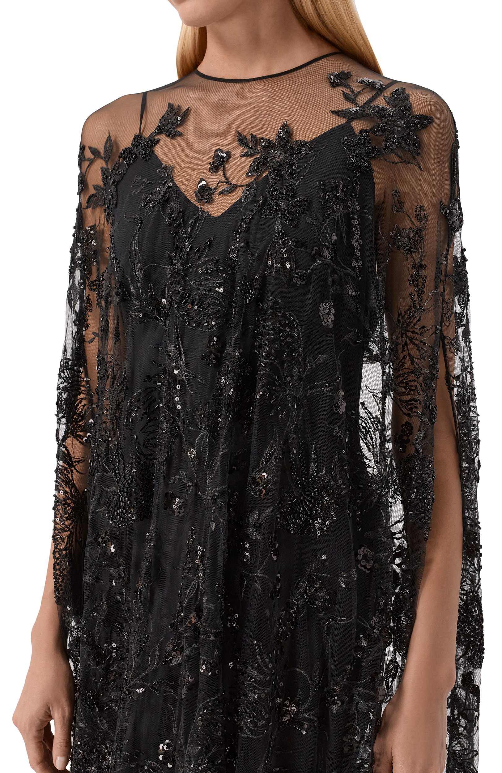 Платье с отделкой пайетками и бисером ZUHAIR MURAD, арт. PKA26036/TUEM024, фото 4