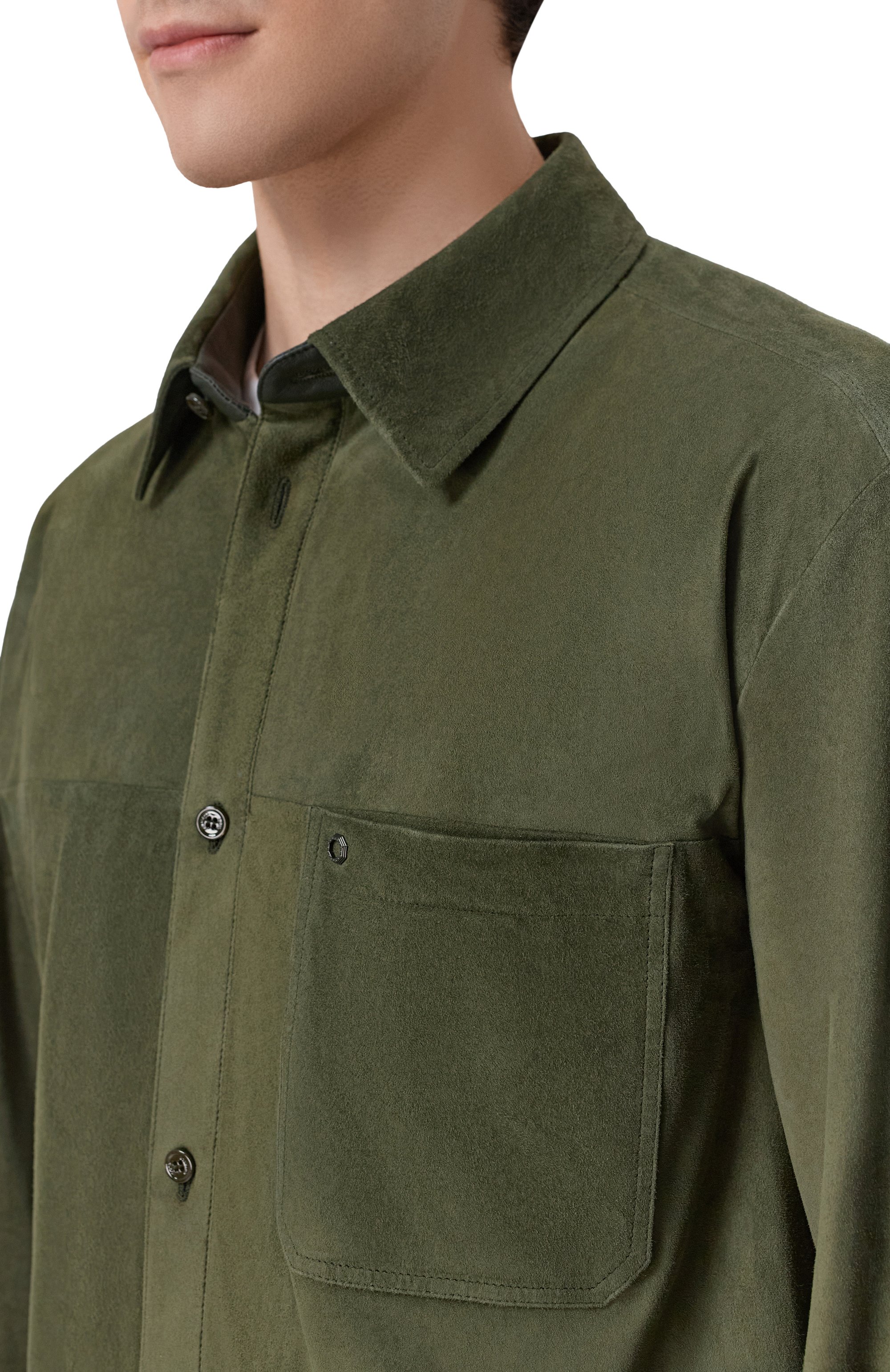 Замшевая рубашка STEFANO RICCI, арт. M7J6100352/SUEJS3_001, фото 5