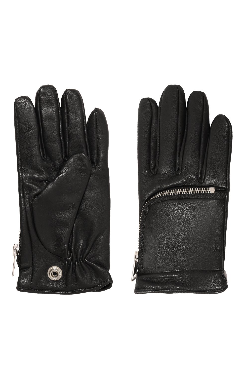 Кожаные перчатки DIESEL черного цвета по цене 16650 руб., арт. A01463/0KAZL, фото 3 Кожаные перчатки DIESEL, арт. A01463/0KAZL, фото 3