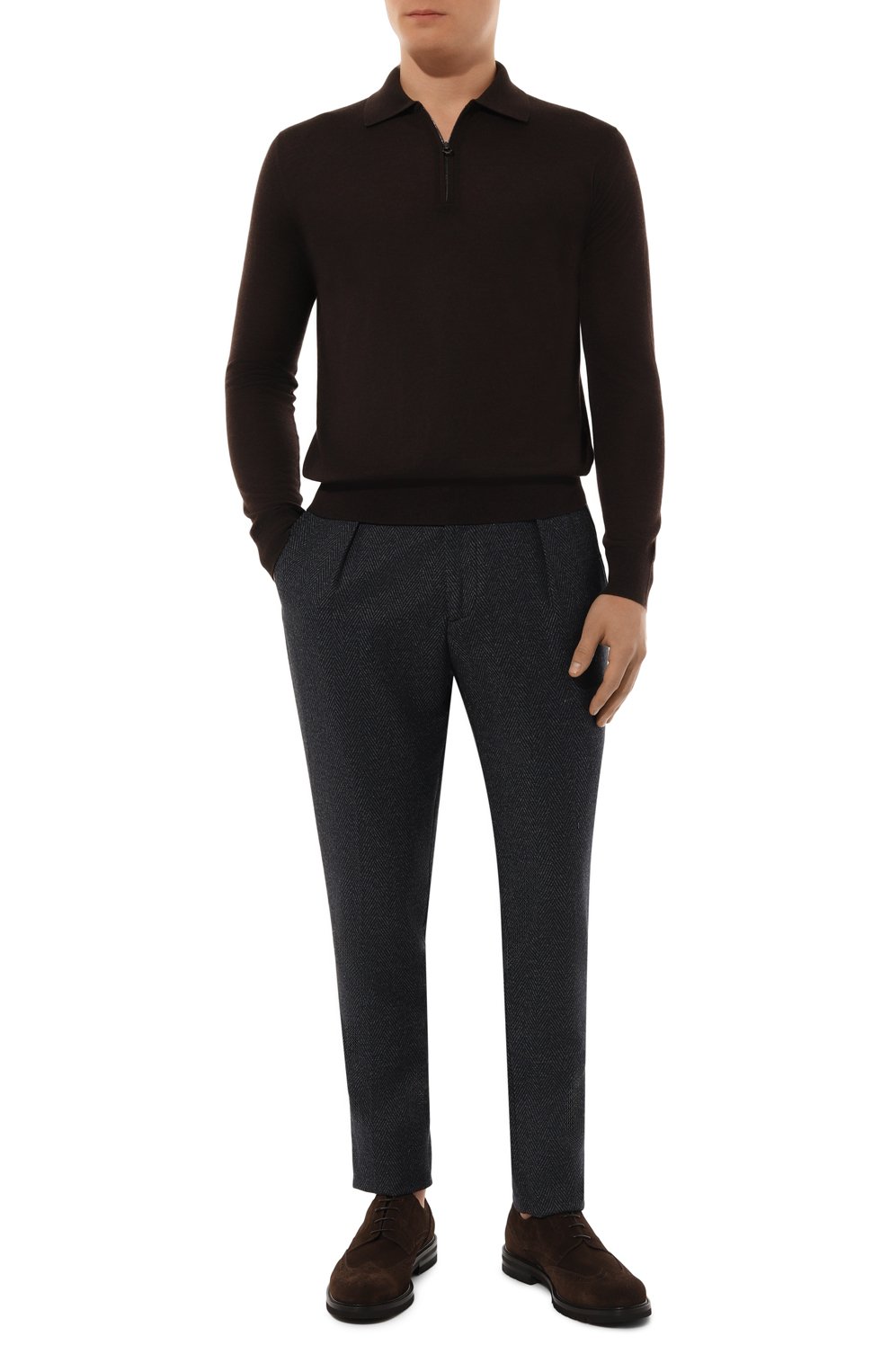 Брюки из шерсти и шелка MARCO PESCAROLO, арт. CHIAIA/5018, фото 2