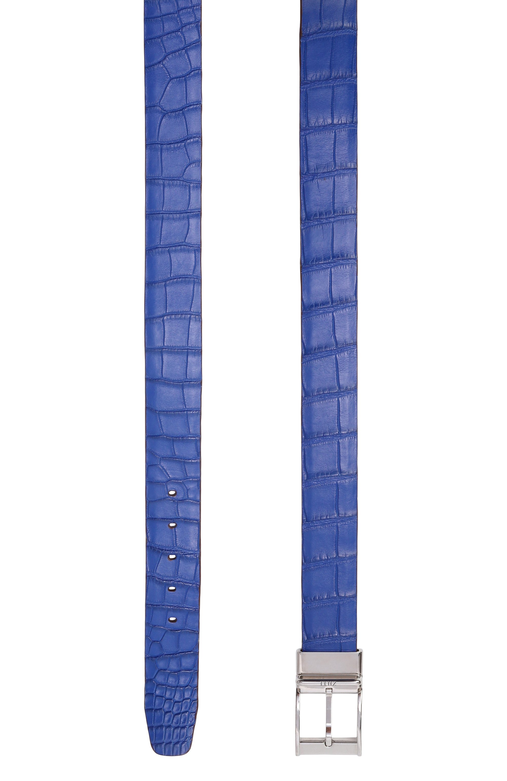 Двусторонний ремень из кожи аллигатора ZILLI, арт. MJL-REVRE-01010/0071/AMIS, фото 4