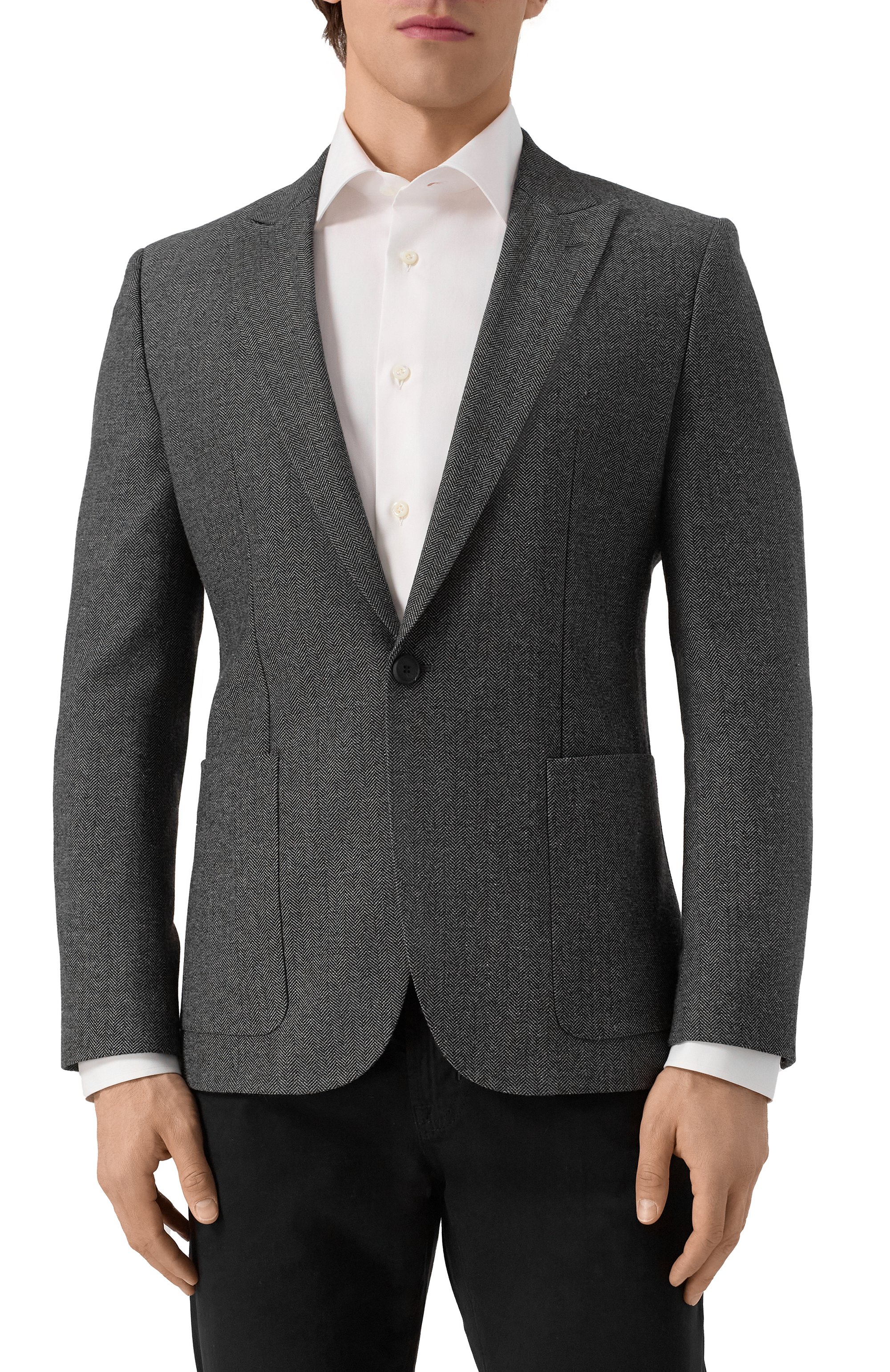 Пиджак из шерсти и хлопка HUGO, арт. 50544694, фото 5