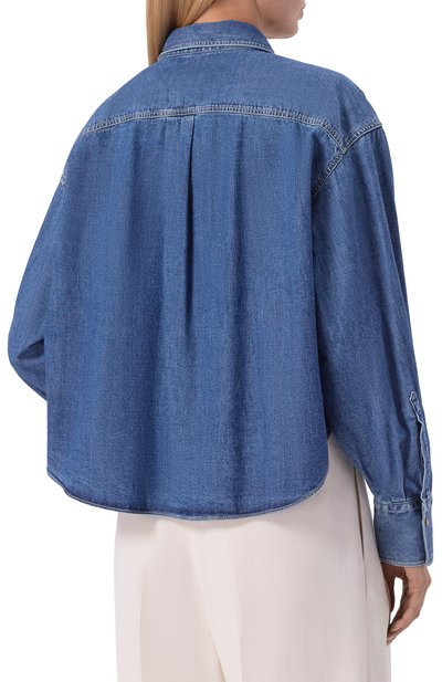 Джинсовая рубашка BRUNELLO CUCINELLI, арт. MH192RB526, фото 4