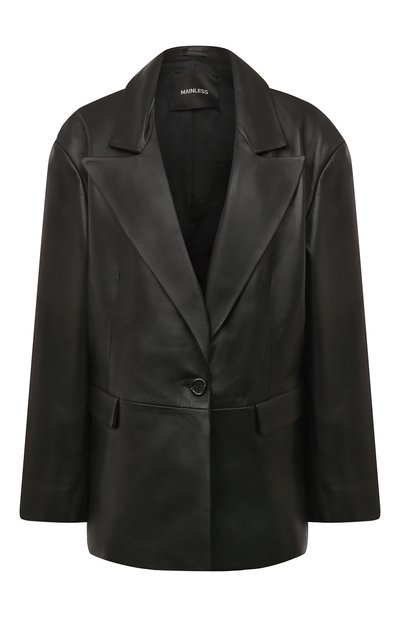 Кожаный жакет MAINLESS, арт. LJ22-01-01-BL, фото 1