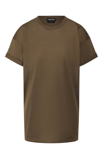 Женская футболка из кашемира и шелка TOM FORD, арт. MAK949-YAX087