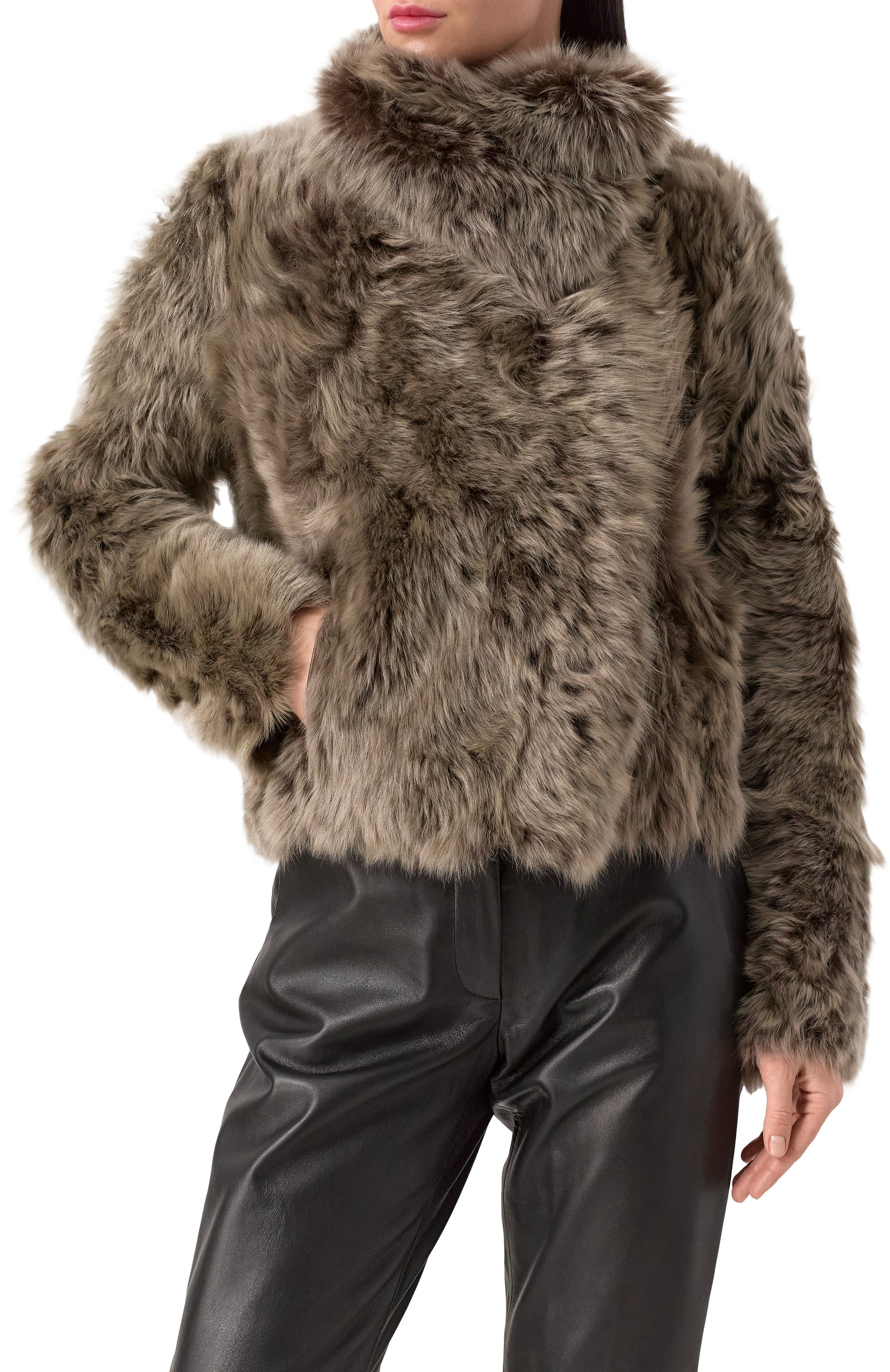 Двусторонняя дубленка из овчины YVES SALOMON, арт. 7WYV62155T0SX, фото 3