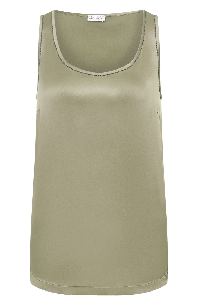 Атласный топ BRUNELLO CUCINELLI, арт. M0C59DE330, фото 1