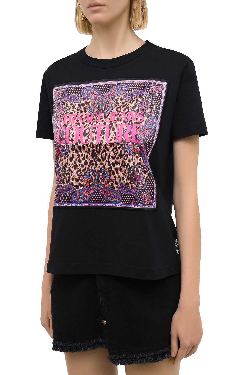 Хлопковая футболка VERSACE JEANS COUTURE, арт. B2HZA7VB-ZDP613 REG.54/30331, фото 3