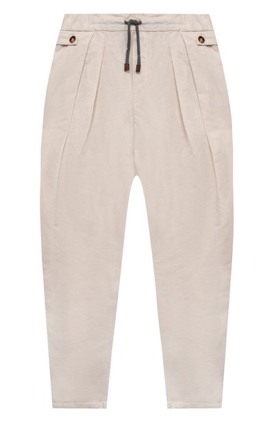 Брюки из льна и хлопка BRUNELLO CUCINELLI, арт. B291LP101C, фот о 1