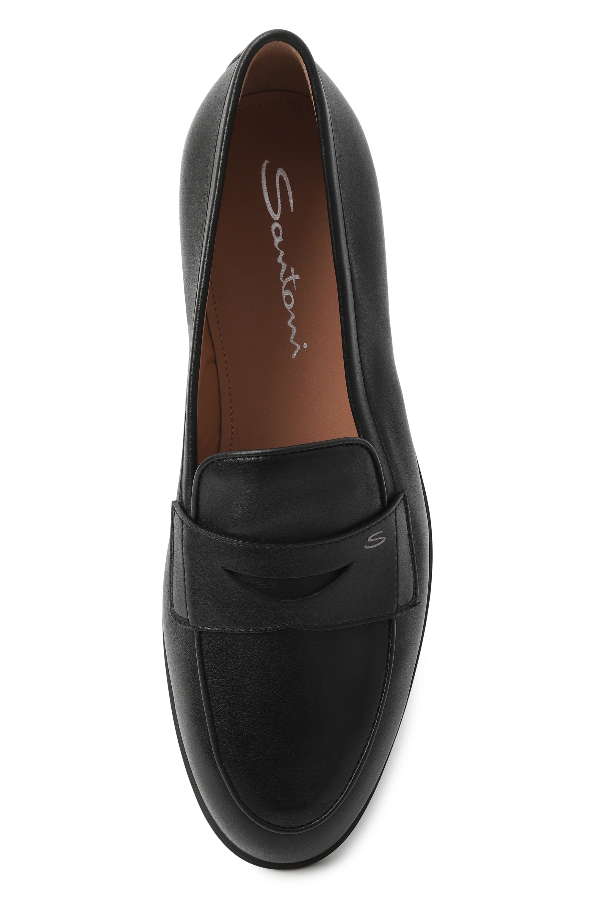 Кожаные лоферы SANTONI, арт. WUEG71851G0MNDYL, фото 6