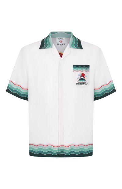 Мужская шелковая рубашка CASABLANCA, арт. MPF25-SH-003-05